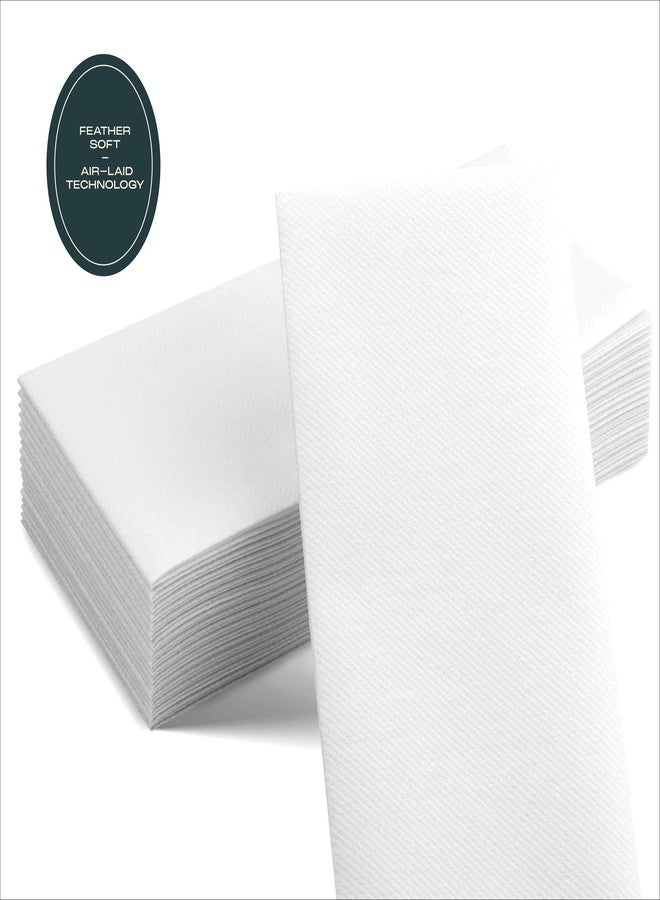 Servietto 300-pack Servietto Disposable Linen-Feel Guest Towels [8" x 17" ] - Cloth-Like Hand Bathroom Napkins, Made In USA - Soft and Absorbent Paper Napkin for Kitchen, Bathroom, Party, Wedding, Or Event - Image 5